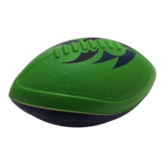 Nerf Football Turbo Jr 1996 8.5" long Vintage Tonka HTF Green Blue‎ Rare Vintage - Picture 1 of 6